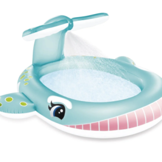 Piscina Inflable con Aspersor INTEX Ballena