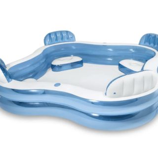 Piscina Familiar INTEX Swim Cente con Asientos 229 x 229 x 66 cm, 990 L
